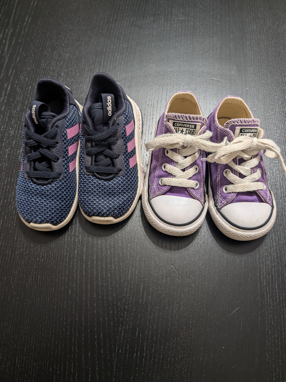 Toddler Girl Size 6 Sneaker Bundle • Converse & Adidas